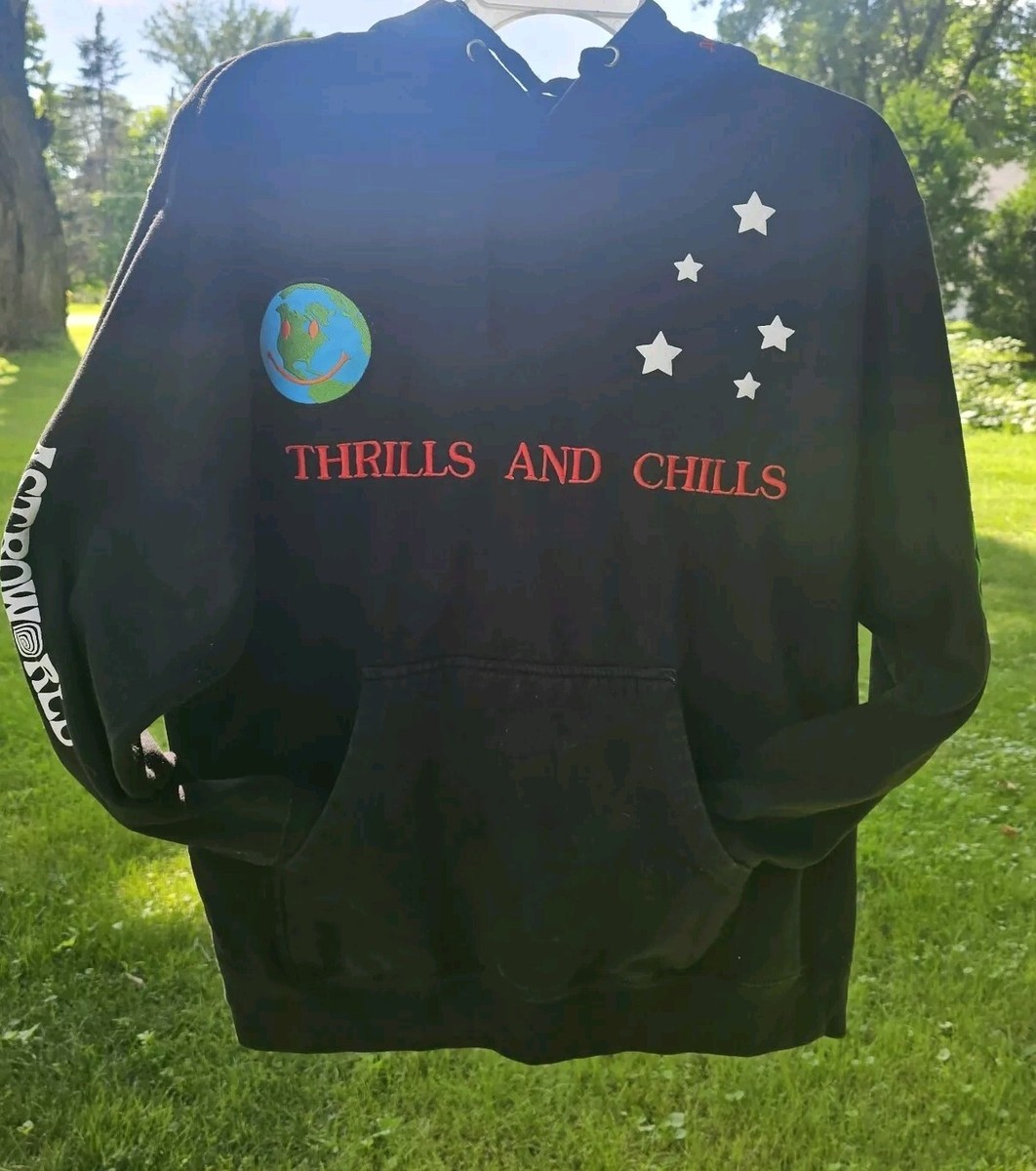 Travis Scott Astroworld World Peace Hoodie Black Men's Size LG