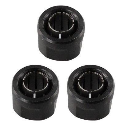 1/2 Zoll COLLET NUT Router Eintauchen Metall Mittelloch Schwarz Guter Ersatz