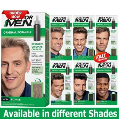 Just For Men Original Formula & Toch of Grey Hair Dye Shampoo-in Multi Colours