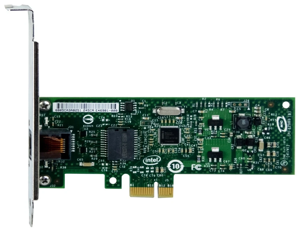 Scheda di Rete Intel Gigabit CT EXPI9301CTBLK RJ45 Pcie x1 - Immagine 2 di 2