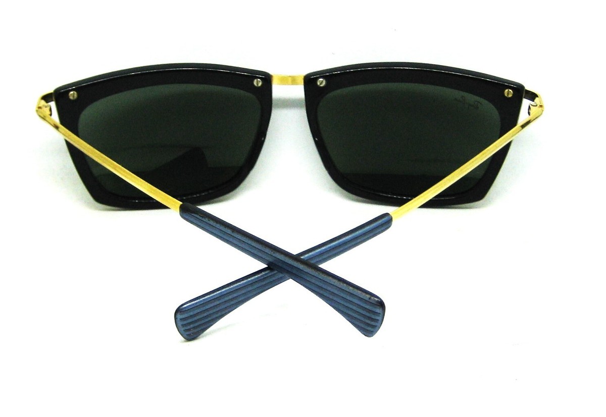 【美品】80s B&L RAY-BAN USA WAYFARER Ⅱ エボニィ Vintage B&L Ray Ban USA Wayfarer II 54mm Black & white striped