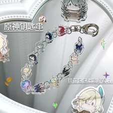 Q Version Bracelets Acrylic Keychain Genshin Impact Decor Pendant Hand Chain