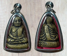 Colgante Phra Luang Pho LP Ngern Templo Wat Bang Klan b.e.2482 Buda Tailandés Amuleto