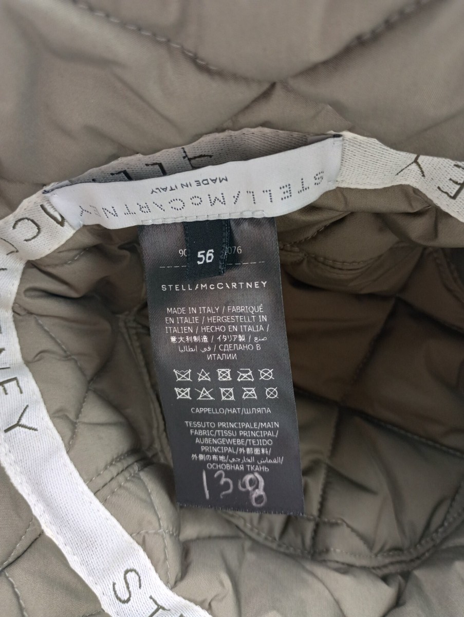 Stella McCartney Black Quilted Bucket Hat Size 56 900453 WP0076 Stella McCartney Black Quilted Bucket Hat Size 56 900453  main image 3