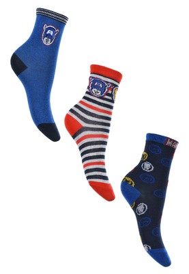 Avengers Captain America Iron Man Black Panther 3 Paar Kinder Socken Strümpfe 