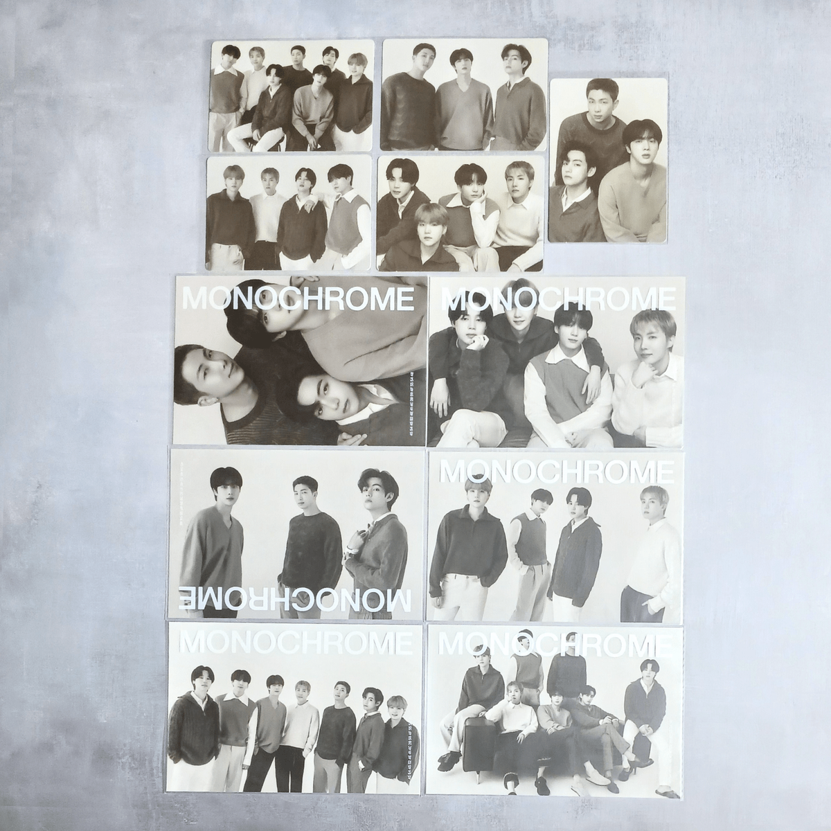 BTS 2024 POP-UP: Monochrome Mini Photocard Printed Photo Visitors