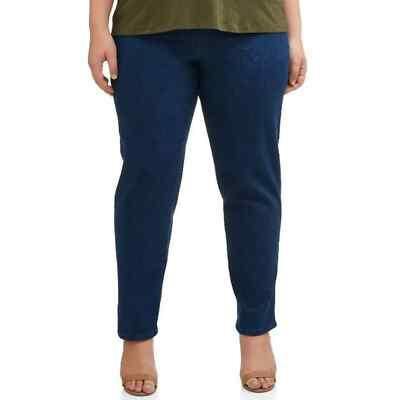 Just My Size JM3950 Womens Plus Size Pull on Stretch Woven Pants