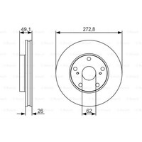 Bosch 2X Bremsscheiben BelüFtet GeöLt 0 986 479 S16