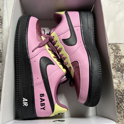 nike air force black pink yellow