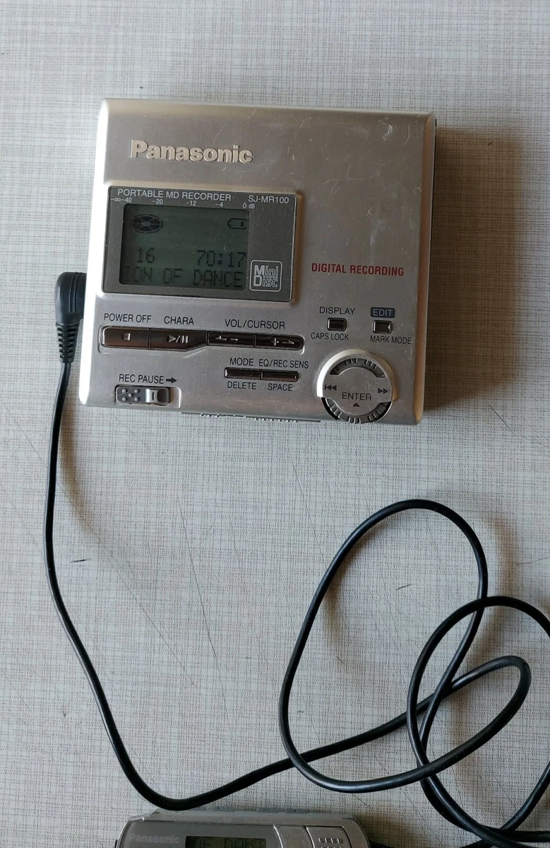 🎧 Vintage Panasonic SJ-MR100 Portable MD Recorder
