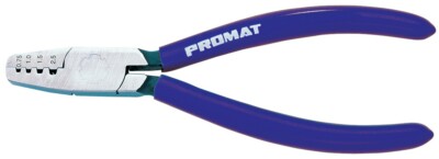Aderendhülsenzange Gesamt-L.180mm 0,25-16,0 (AWG 23-5)mm² pol.Ku.-Überzug PROMAT