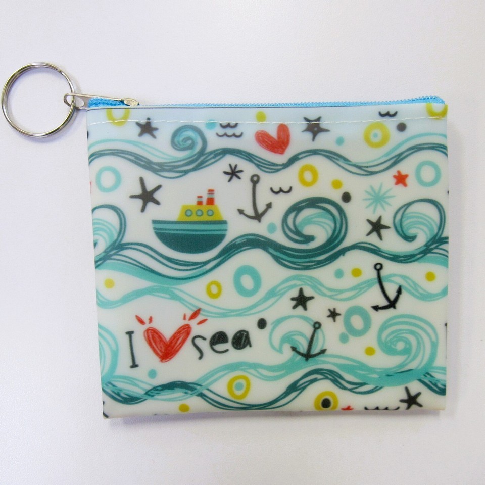 Wholesale Bulk Lot 12 Beach Theme Nautical Change Coin Purses Pouch