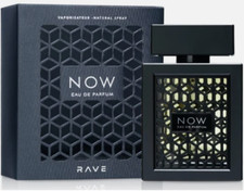 Lattafa Rave Now Black 3.4oz EDP Spray Unisex New In Box Free Shipping.