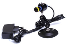 Focusable 80mW 450nm Blue laser diode module dot/line/cross head w 5V adapter