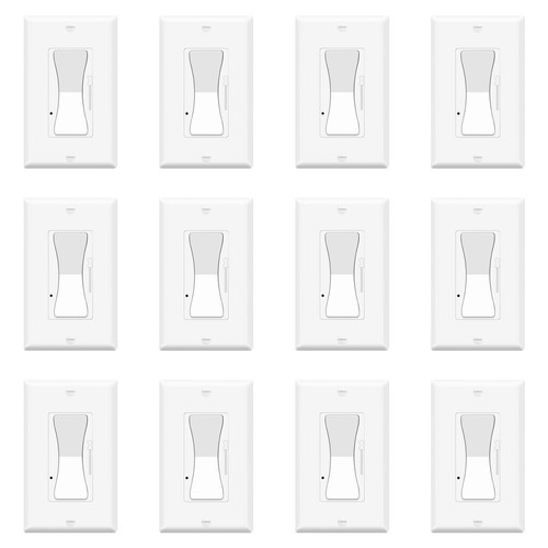 12× LED Dimmer Switches 150W Dimmable LED/CFL/600W Incandescent or Halogen Bulbs