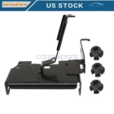 Radar Bracket + 3x Mounting Clip Fit For 2016-2018 Honda Civic 1.5L 2.0L Black