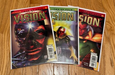 MARVEL Avengers Icons The Vision (2002) LOT #1 2 4 Haberlin Johns Reis VF/NM 9.0