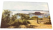 Fish Pier on the Bayside Postcard - NOS - Nan...