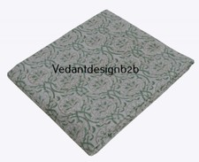 5 Yard Indian Cotton Multicolor Fabric Block Geometric Print Dressmaking Fabric
