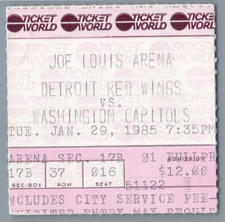 Scott Stevens FIGHTS Reed Larson & Gerard Gallant Fights 1-29-1985 Ticket Stub