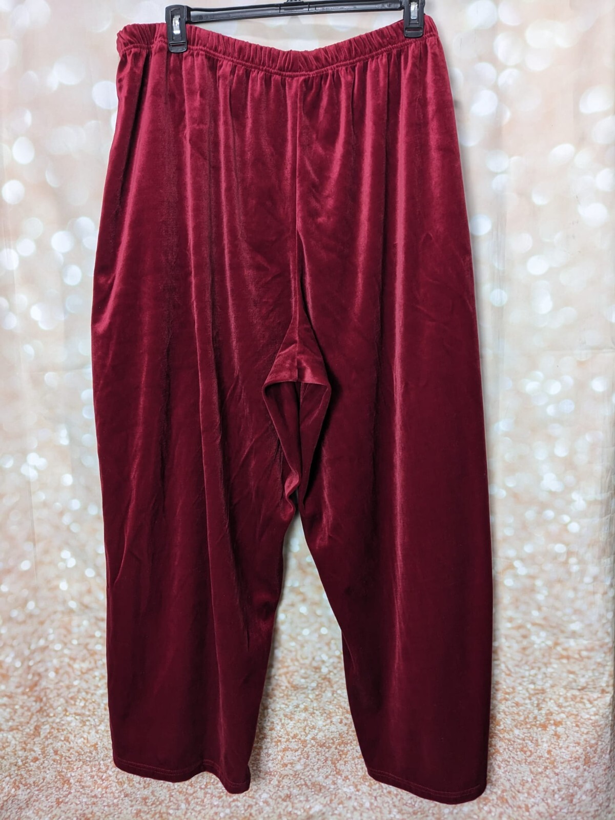 Roamans Women's Solid Red OR Gray Microfiber Velv… - image 6