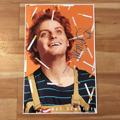 Mac Demarco Signed Tour Poster w/ Proof (Indie Music Autograph NOT