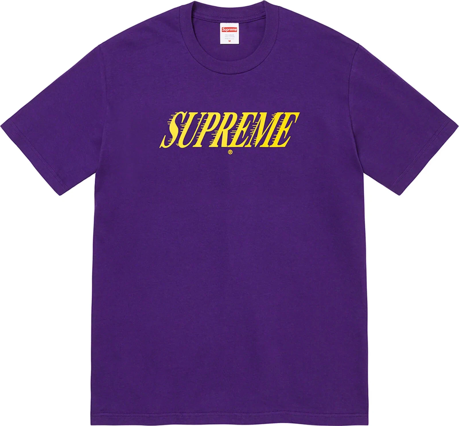 Tee shirt violet Supreme Slap Shot FW22 scellé authentique NEUF taille Medium LAKERS