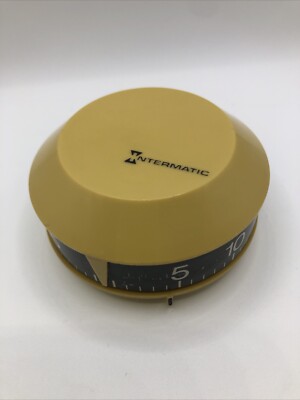 Vintage Intermatic Kitchen Timer Harvest Gold Please Read Description! Bad Bell