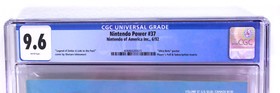 Nintendo Power 37 Magazine #37 Lemmings Over the Edge CGC Grade 9.6 NES