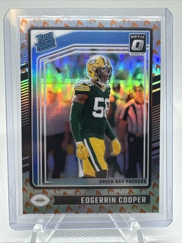 2024 Panini Donruss Optic - Rated Rookie Edgerrin Cooper #231 Fire Prizm (RC)