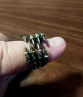 Vintage Unisex Eagle Talons Sterling Silver Biker Ring Size 9