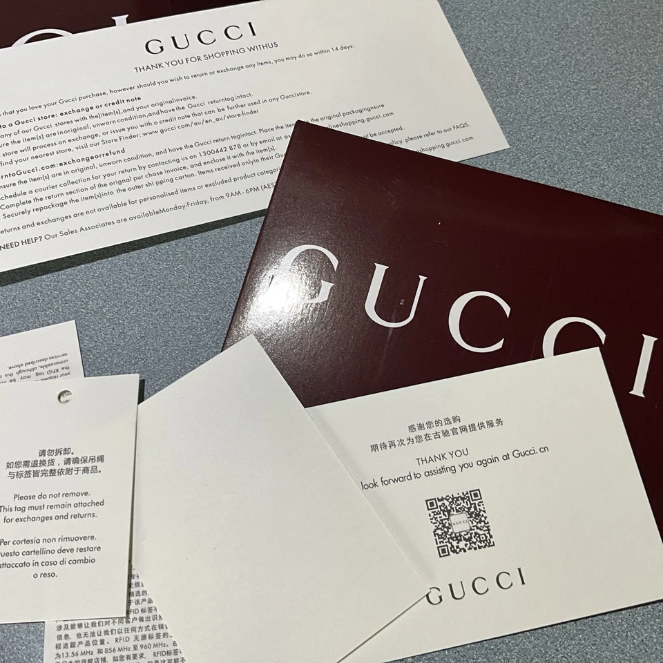 new unused GUCCI various folder cards papers etc - Image 2 of 4