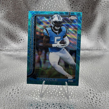 Rico Dowdle 2025 Topps Chrome blue color match /199 