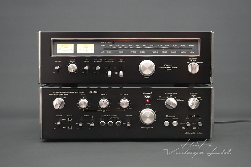 Sansui QA-6000 Amplifier & Sansui TU-7700 Tuner ©HiFi Vintage
