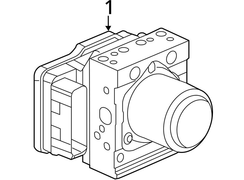 ABS Pump Anti-Lock Brake Part Actuator And Pump Assembly Base Fits 16-18 ILX 525 - Image 3 of 3