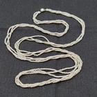 Vintage Long Flapper Style Bead Necklace Costume Jewelry 48"