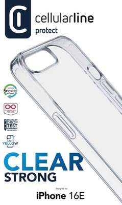 CellularLine Clear Strong Case für Apple iPhone 16E (61088) #12585539