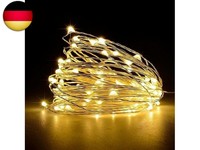 Lichterketten Batterie,5M 50Leds Draht Lichterkette Mit Batterie,Klein Innen