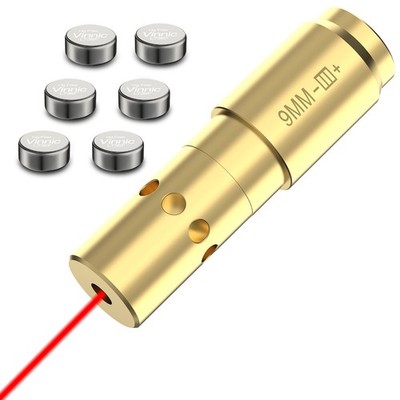 9mm/223/308 Laser Bore Sight Red Dot Laser Cartridge Battery Included