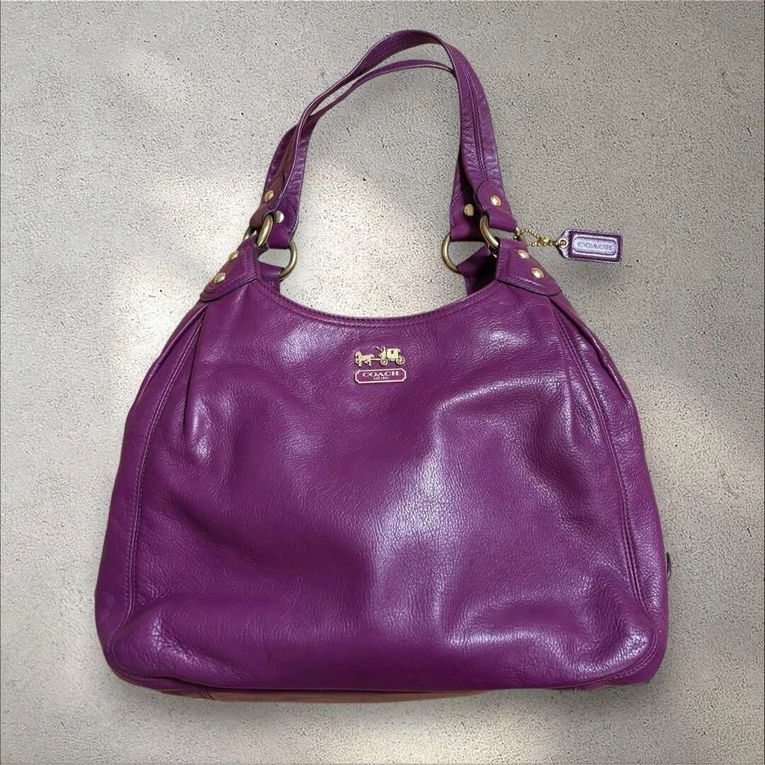 Coach Madison Maggie Purple | eBay