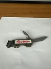 Vintage Colonial Semi Truck Knife COCA-COLA Advertising Brass Handle