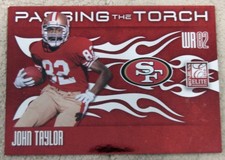 2010 Donruss Elite #9 John Taylor/Michael Crabtree Passing the Torch Red #/999