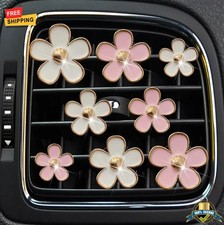 4 Pcs Car Vent Perfume Clips Cute Flower Air Freshener Aromatherapy
