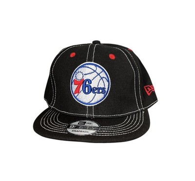 Philadelphia 76ers 9Fifty New Era Hat Snapback Flat Bill Black