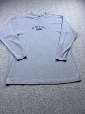 St. John's Bay Mens XL Gray Crewneck Sweatshirt Logo Pullover USA Made