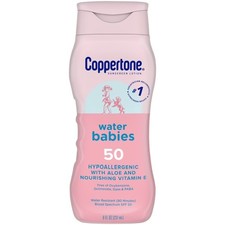 WaterBabies SPF 50 Baby Sunscreen Lotion, Sunscreen SPF 50, 8 fl oz