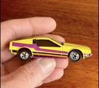 Vintage 1979 Hot Wheels Turismo DeLorean Yellow & Purple Malaysia Diecast