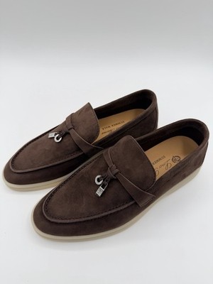 Buy Loro Piana Summer Charms Walk Shoes Women's EU 39 Chocolate