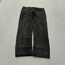 Vintage 1993 Black Levis 501 XX Button Fly Straight Leg Jeans 34x35