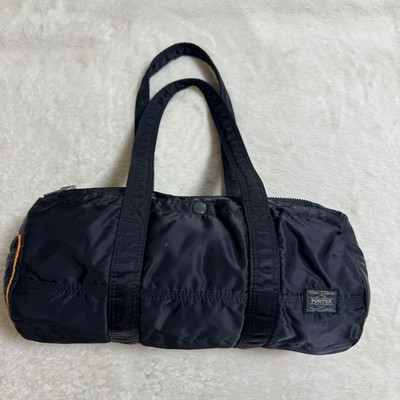 PORTER TANKER Mini Boston Duffle Bag Black Nylon Handbag Yoshida Japan